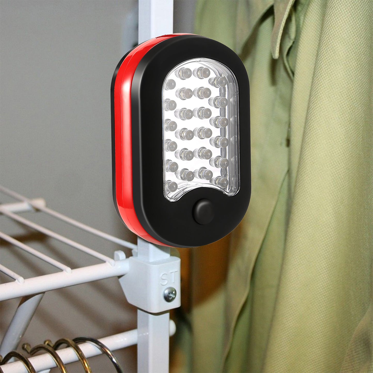 Magnetic LED Work Light with Hook – Compact Utility Flashlight