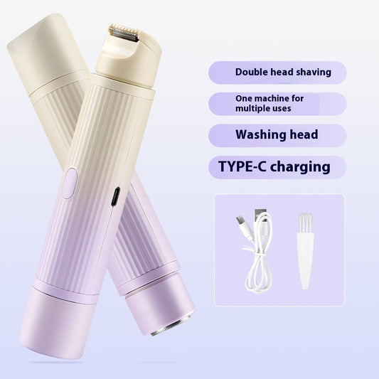 Double-Headed Electric Shaver – Smooth Precision Body Hair Removal (USB Rechargeable)