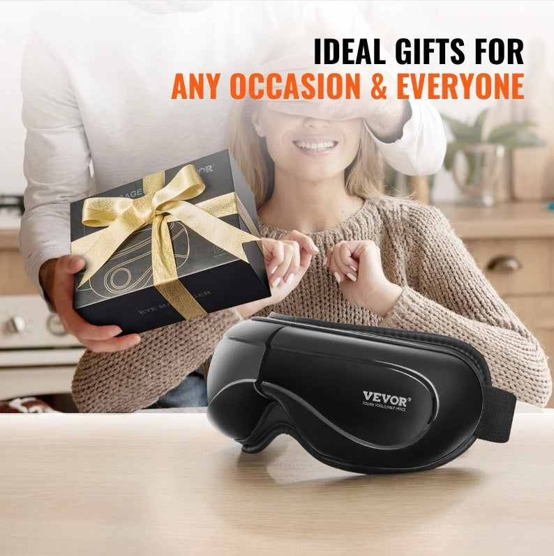 Heated Eye Massager Eye Care Device 5 Modes Foldable - Bluetooth Music