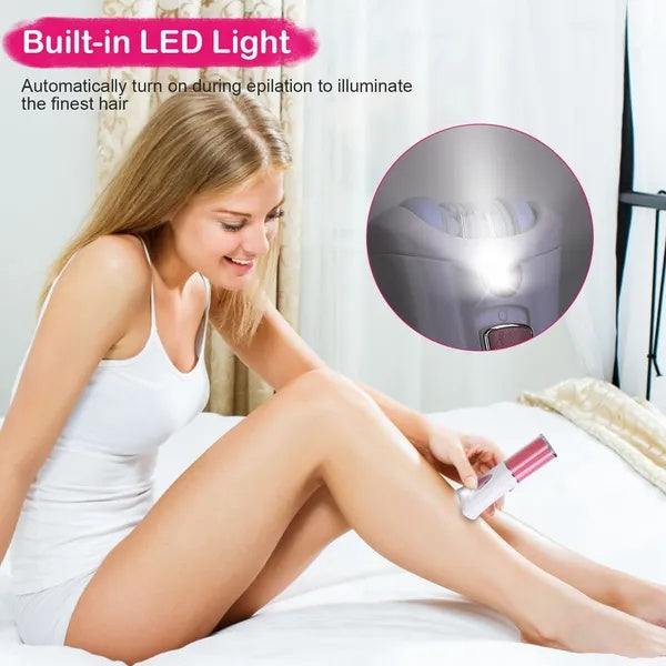 Glide Epilator for Women – Cordless Facial & Body Hair Remover