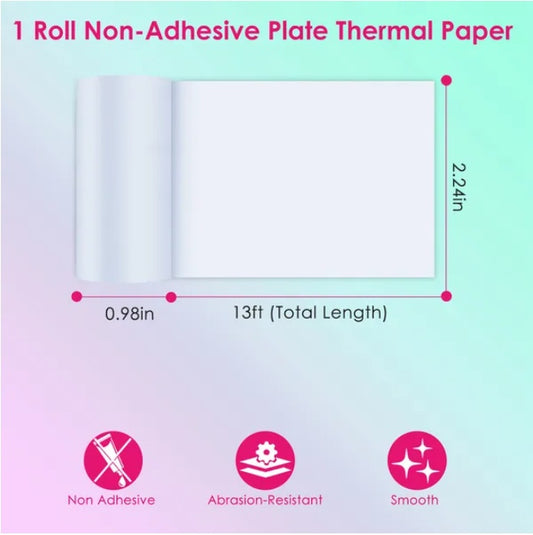 Portable Wireless Thermal Printer – Inkless Bluetooth Mini Printer for Labels, Notes & Photos