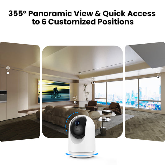 Indoor 3K WiFi Security Camera – Dual-Band 2.4G/5G Smart Home Monitor