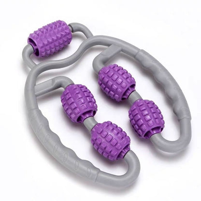 U-Shape Body Massage Roller – Adjustable Trigger Point Muscle Relief Tool