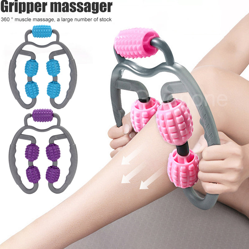 U-Shape Body Massage Roller – Adjustable Trigger Point Muscle Relief Tool