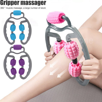 U-Shape Body Massage Roller – Adjustable Trigger Point Muscle Relief Tool
