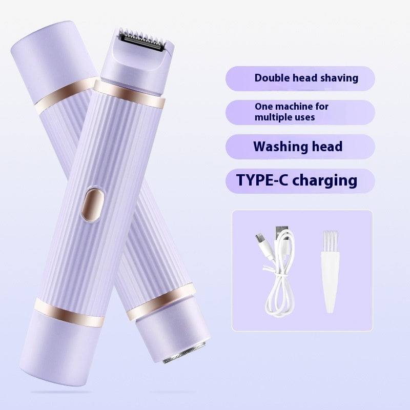 Double-Headed Electric Shaver – Smooth Precision Body Hair Removal (USB Rechargeable)