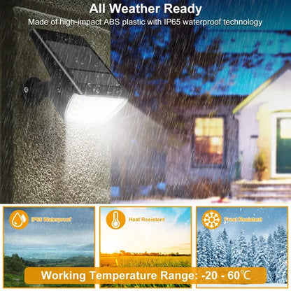 Solarek 32-LED Solar Landscape Spotlights – IP65 Waterproof Outdoor Security Lights with Auto On/Off