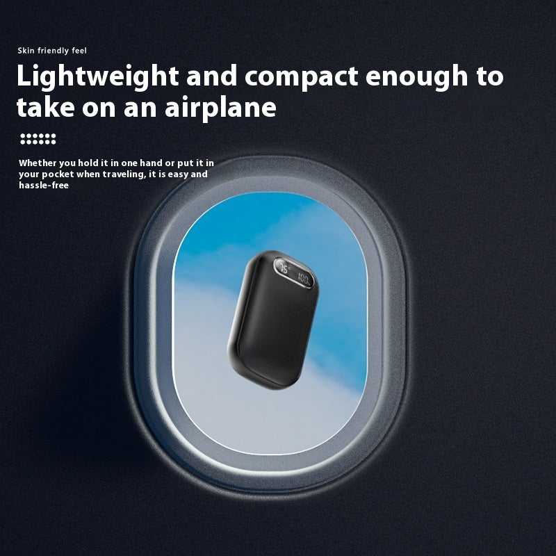 Double-Sided Digital Hand Warmer – Rechargeable Pocket Heater with LED Display