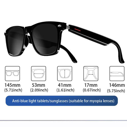 Smart Bluetooth Audio Sunglasses – Hands-Free Calling, Music, Anti-Blue Light Lenses