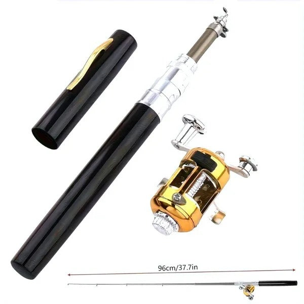 Mini Pocket Fishing Rod – Portable Retractable Pen-Style Fishing Tool