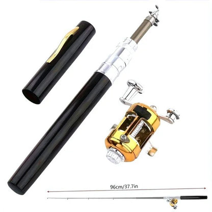 Mini Pocket Fishing Rod – Portable Retractable Pen-Style Fishing Tool