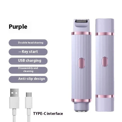 Double-Headed Electric Shaver – Smooth Precision Body Hair Removal (USB Rechargeable)