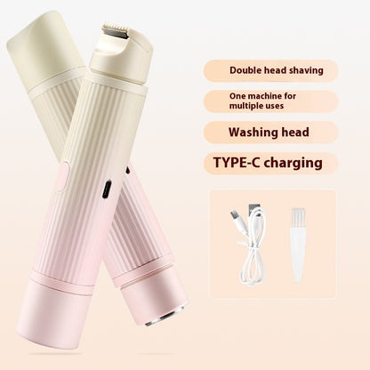 Double-Headed Electric Shaver – Smooth Precision Body Hair Removal (USB Rechargeable)