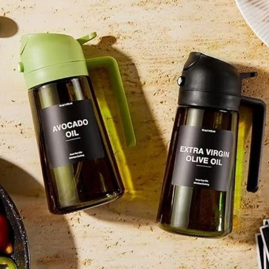 Light-Shielding Pressurized Oil Spray Bottle (Glass, Refillable)