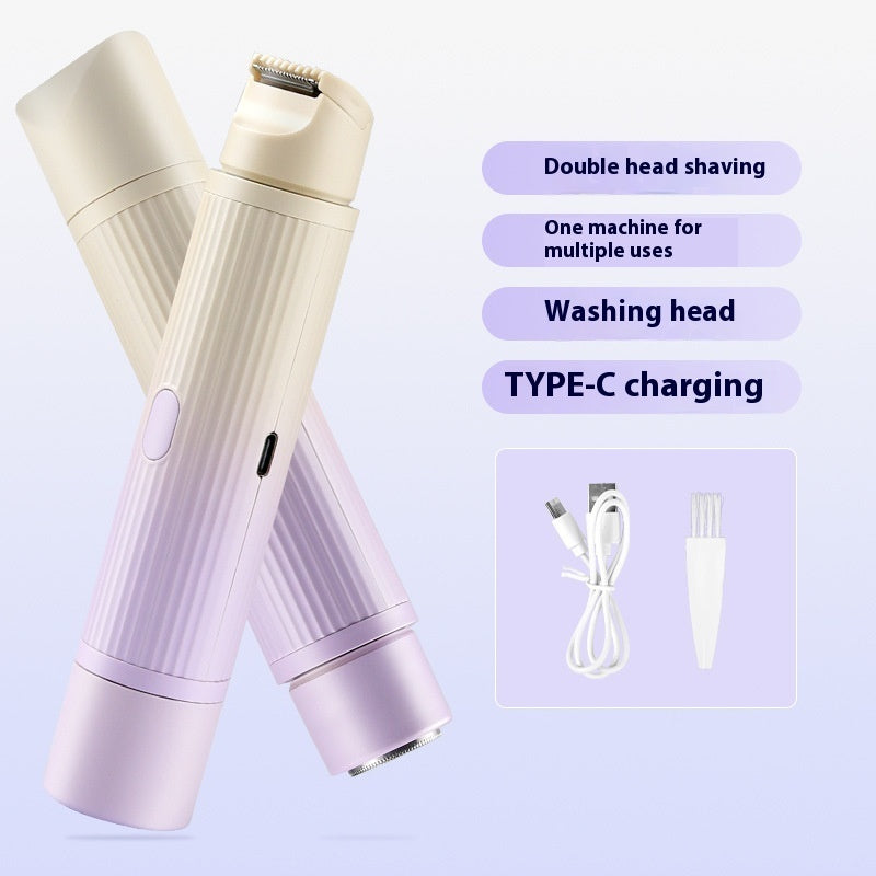 Double-Headed Electric Shaver – Smooth Precision Body Hair Removal (USB Rechargeable)