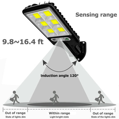 Solar-Powered Motion Sensor Wall Light – 72-LED Outdoor IP65 Waterproof Security Lamp