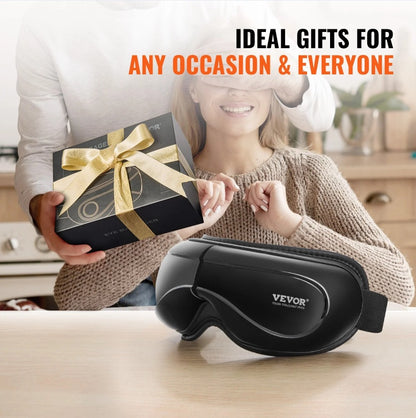 Heated Eye Massager Eye Care Device 5 Modes Foldable - Bluetooth Music