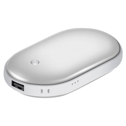 Portable Rechargeable Hand Warmer – 5000mAh Power Bank with Double-Sided Heat