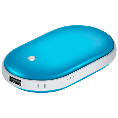 Portable Rechargeable Hand Warmer – 5000mAh Power Bank with Double-Sided Heat