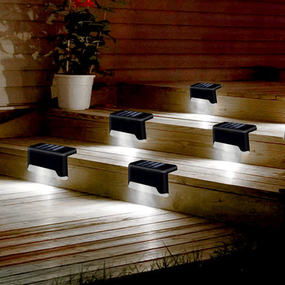 4-Pack Solar LED Deck Lights – Outdoor Waterproof Step, Railing, Fence & Path Lighting