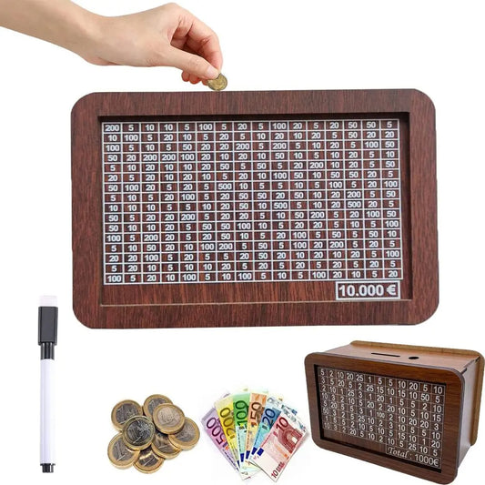 Money Box Piggy Bank (Wooden Puzzle Money Box)