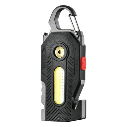 Mini COB Emergency Keychain Work Light – Ultra-Bright, Rechargeable & Magnetic