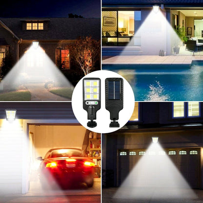 Solar-Powered Motion Sensor Wall Light – 72-LED Outdoor IP65 Waterproof Security Lamp