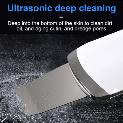 Ultrasonic Skin Scrubber & Facial Spatula – Deep Pore Cleaner & Lifting Tool