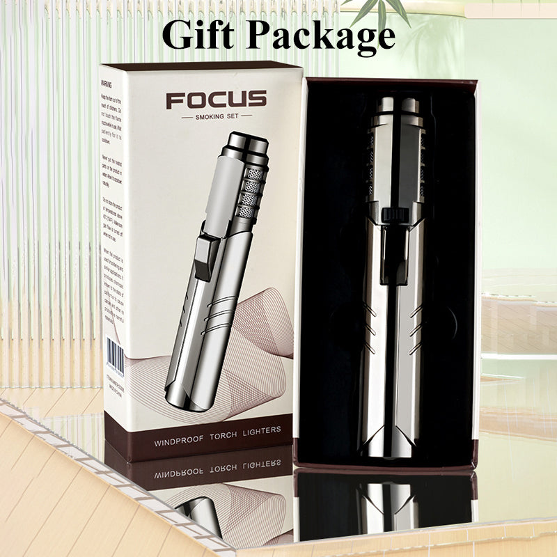 Spray Gun Torch Lighter – Refillable Jet Flame Windproof Gadget