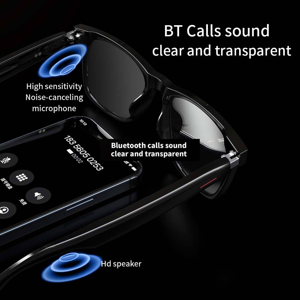 Smart Bluetooth Audio Sunglasses – Hands-Free Calling, Music, Anti-Blue Light Lenses