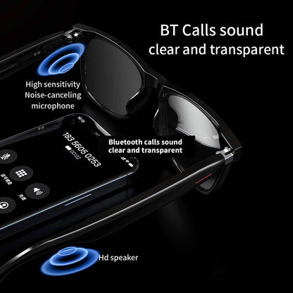 Smart Bluetooth Audio Sunglasses – Hands-Free Calling, Music, Anti-Blue Light Lenses