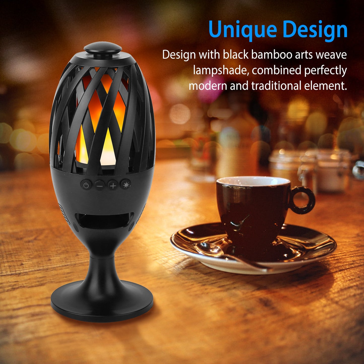 LED Flame Torch Bluetooth Speaker – Outdoor Atmosphere Light & Wireless Audio