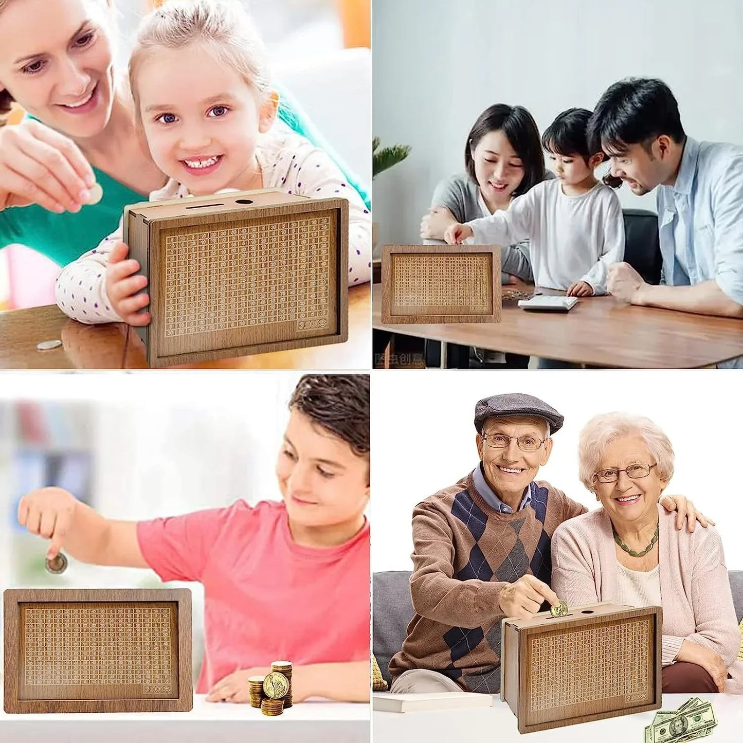 Money Box Piggy Bank (Wooden Puzzle Money Box)