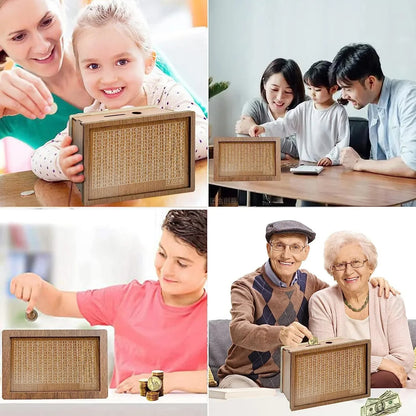 Money Box Piggy Bank (Wooden Puzzle Money Box)