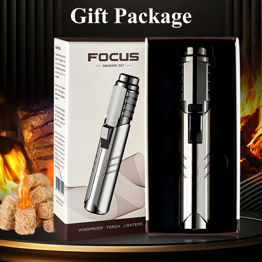 Spray Gun Torch Lighter – Refillable Jet Flame Windproof Gadget